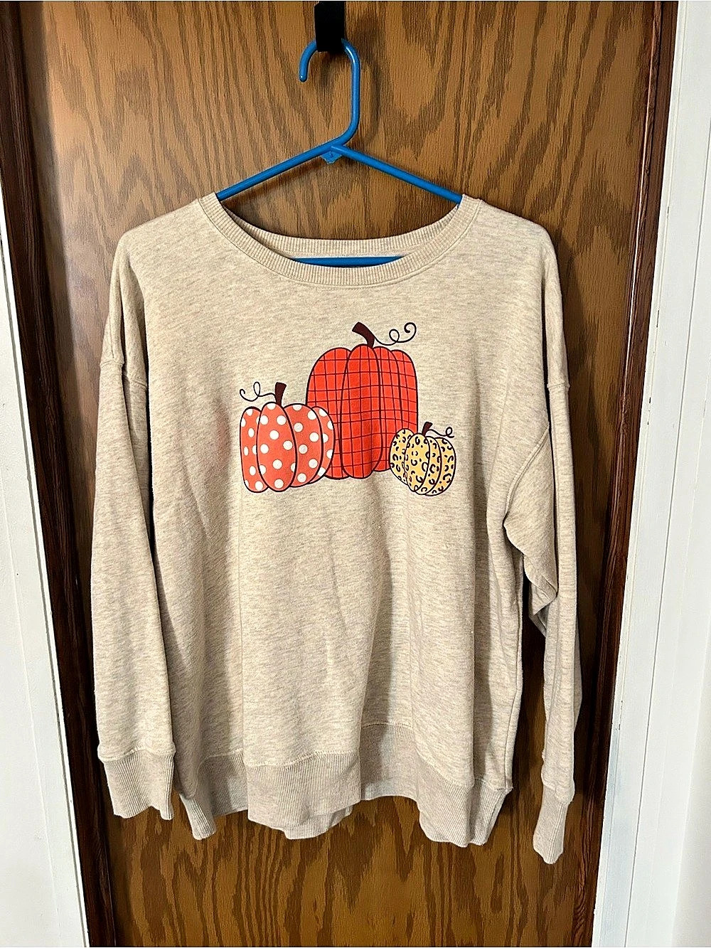 Positive Tees Pumpkin Graphic Sweatshirt 12/14